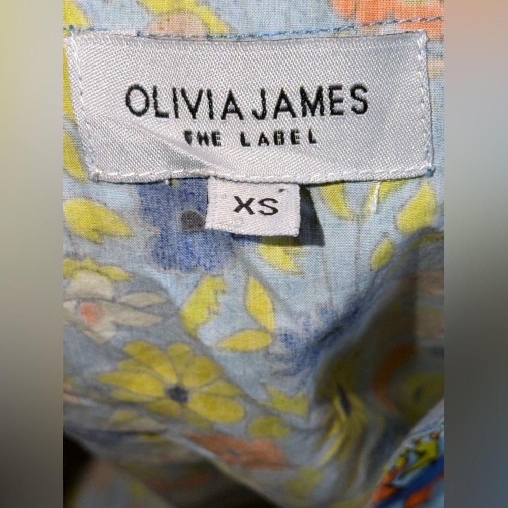 Olivia James Lydia Floral Dress Tiered Flowy Boho Cottagecore Sz XS - Picture 3 of 7